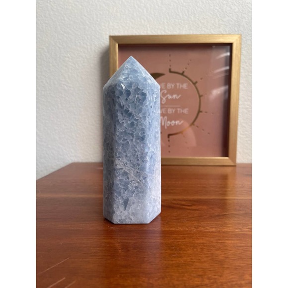 Blue Calcite Tower | Large Blue Calcite Tower - Picture 6 of 8